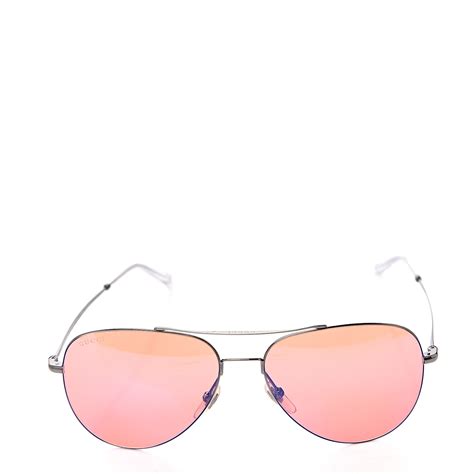 gucci aviator sunglasses pink